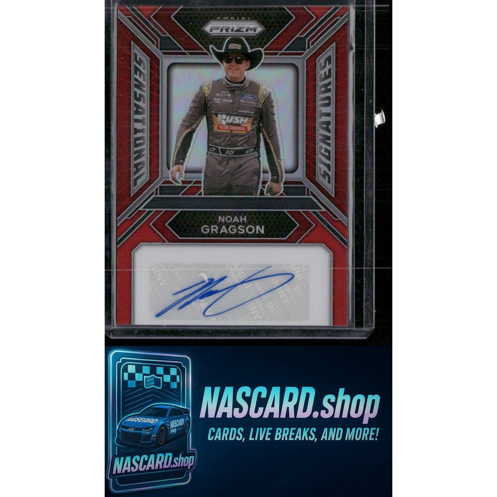2024 Panini Prizm #SS-NGN Noah Gragson Sensational Signatures Red #/99 - NASCARD.shop
