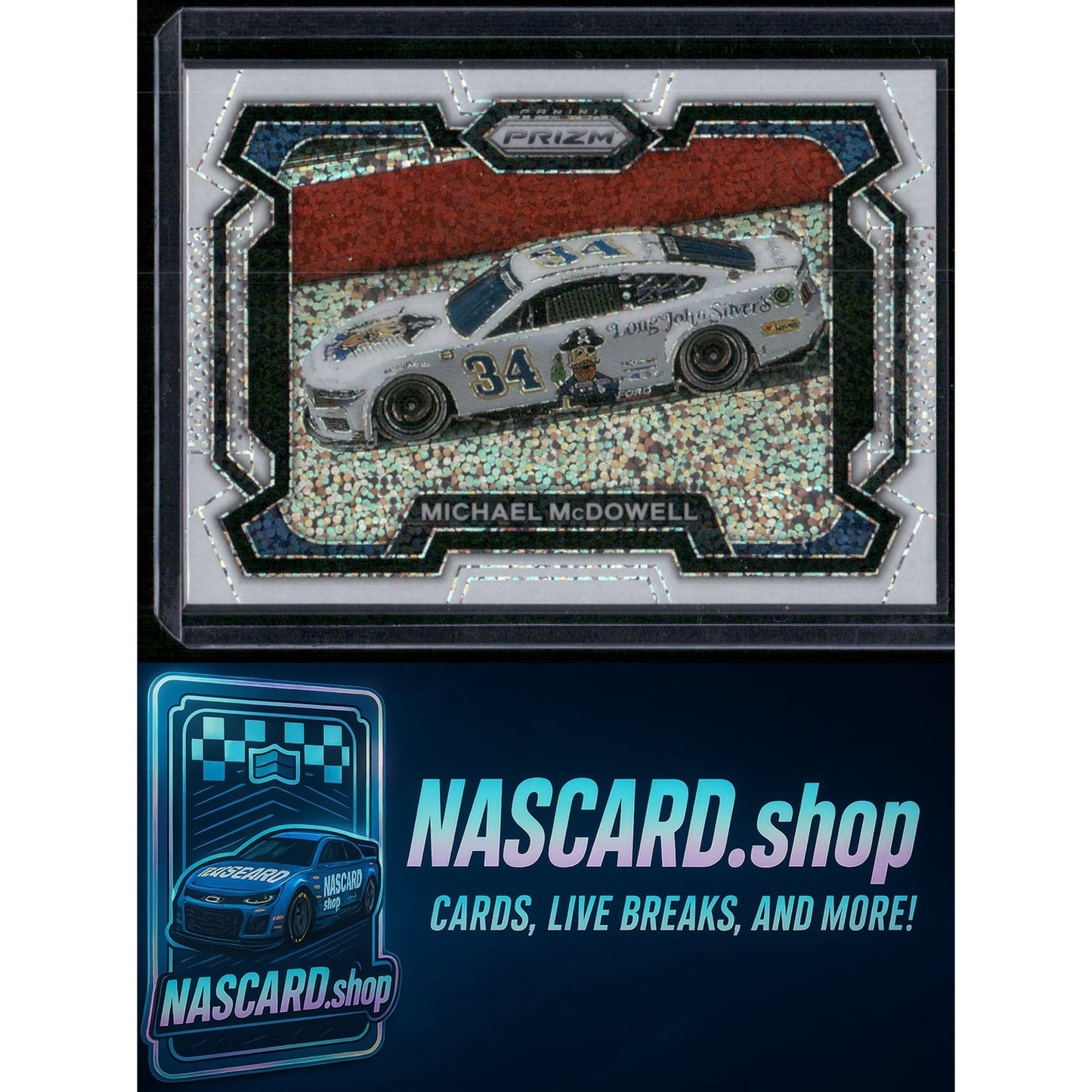 2024 Panini Prizm #24 Michael McDowell White Sparkle