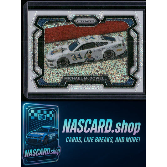 2024 Panini Prizm #24 Michael McDowell White Sparkle
