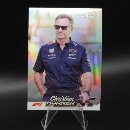 2024 Topps Paddock Pass Formula 1 - Chrome Refractor #72 Christian Horner NASCARD.shop
