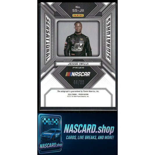 2024 Panini Prizm #SS-JII Jesse Iwuji Sensational Signatures Red #/99