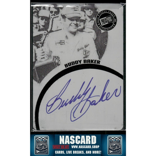 2007 Press Pass Signings Legends Black Press Plate Buddy Baker 1/1