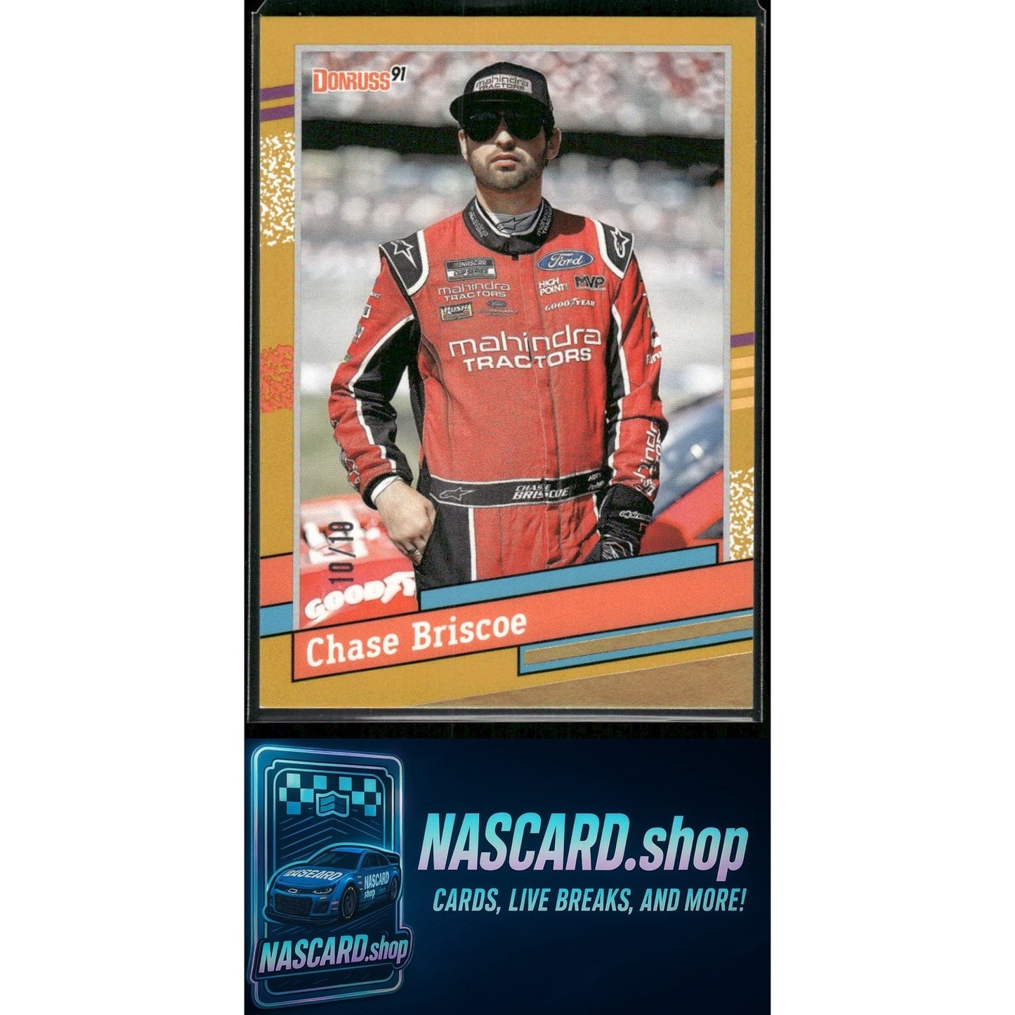 2024 Donruss #117 Chase Briscoe Gold #10/10