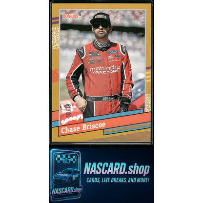 2024 Donruss #117 Chase Briscoe Gold #10/10
