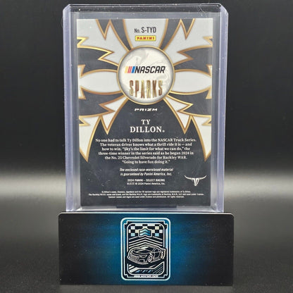 2024 Panini Select - Sparks Flash Prizm #S-TYD Ty Dillon (MEM) - NASCARD.shop