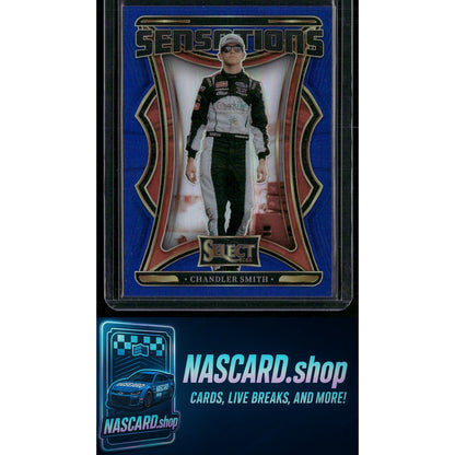 2025 Panini Select #25 Chandler Smith Sensations Blue Prizms #/49 - NASCARD.shop