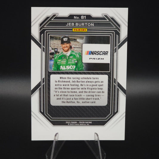 2023 Panini Prizm - Jeb Burton #81 White Sparkle Prizm