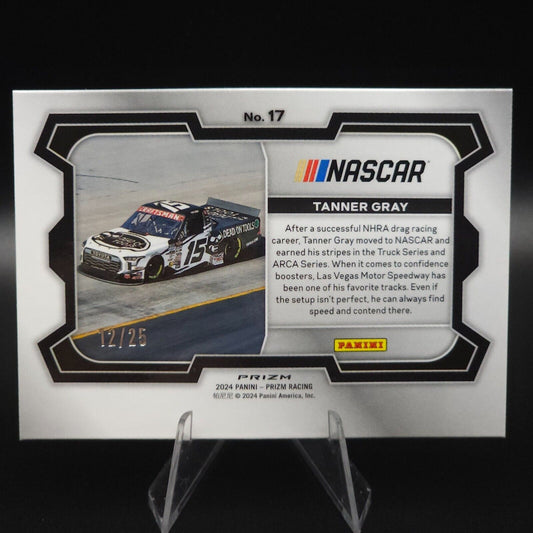 2024 Panini Prizm Racing Rides Mojo Prizm #17 Tanner Gray /25