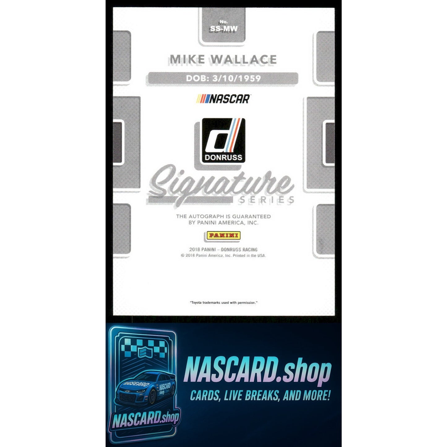 2018 Donruss #SS-MW Mike Wallace Signature Series