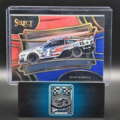 2023 Panini Select Racing Pit Road Red And Blue Prizm #131 Kevin Harvick /149