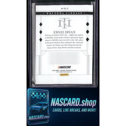 2024 Panini National Treasures #DL-5 Ernie Irvan Daytona Lineage #/25