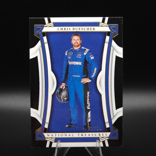 2023 Panini National Treasures Base Midnight #24 Chris Buescher /20