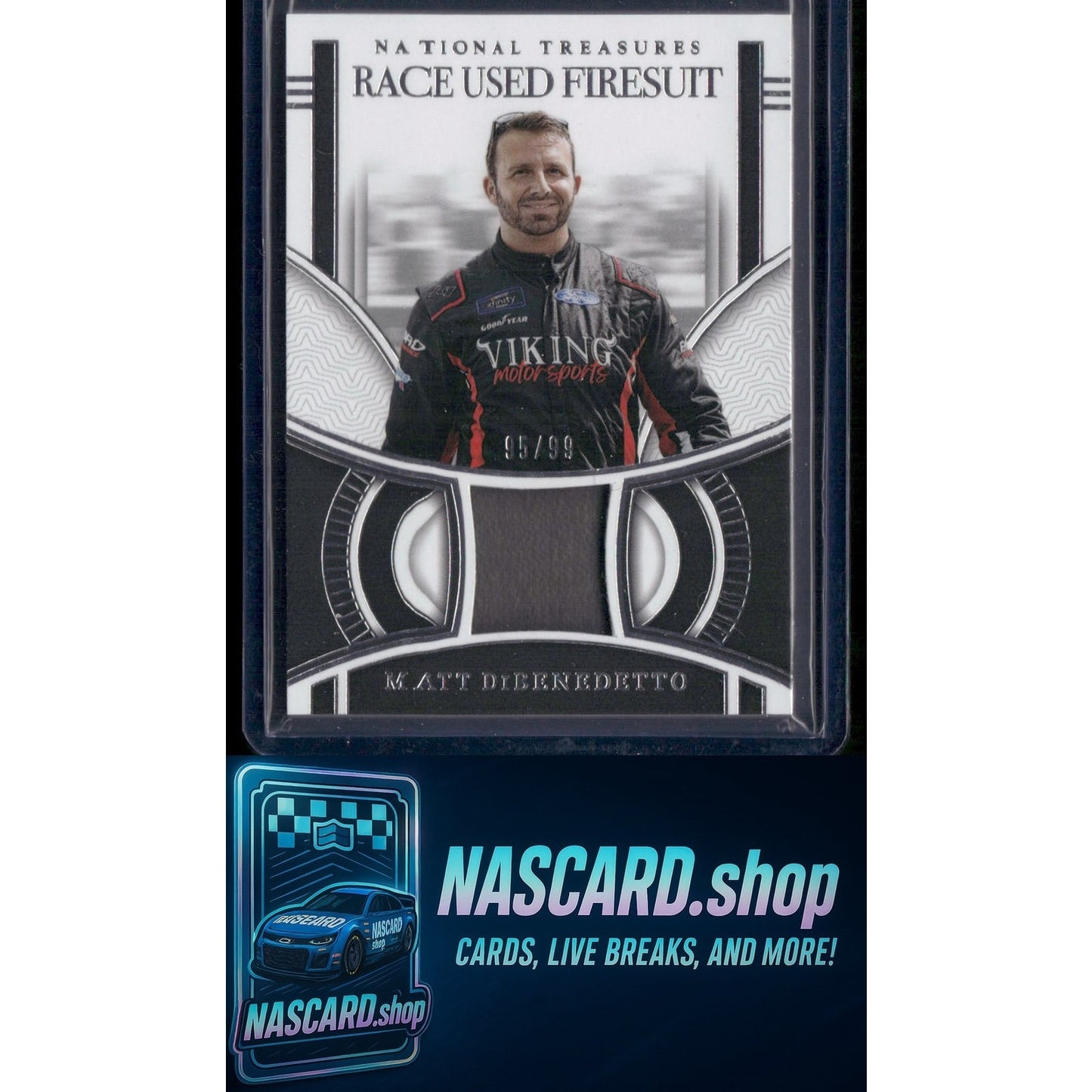 2024 Panini National Treasures #RUF-MDT Matt DiBenedetto Race Used Firesuit #/99