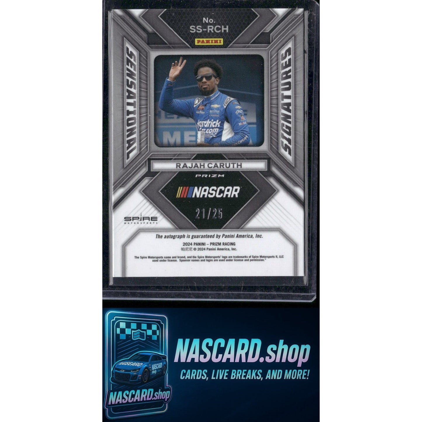 2024 Panini Prizm #SS-RCH Rajah Caruth Sensational Signatures Mojo #/25 - NASCARD.shop