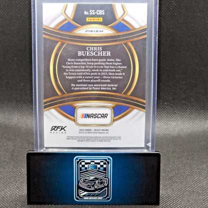 2024 Panini Select Racing Selective Swatches Flash Prizm #SS-CBS Chris Buescher