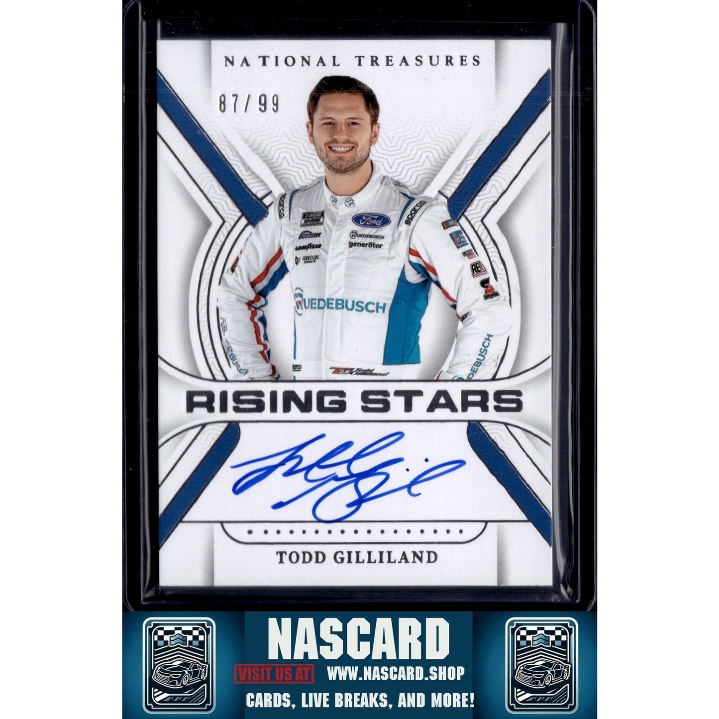 2024 Panini National Treasures #RS-TGD Todd Gilliland Rising Stars #/99