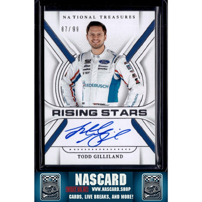 2024 Panini National Treasures #RS-TGD Todd Gilliland Rising Stars #/99