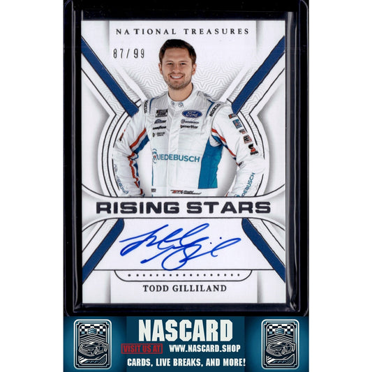 2024 Panini National Treasures #RS-TGD Todd Gilliland Rising Stars #/99