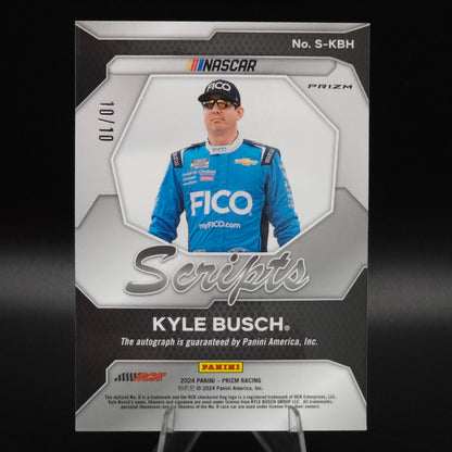 2024 Panini Prizm Racing Scripts Mojo #S-KBH Kyle Busch 10/10 - NASCARD.shop