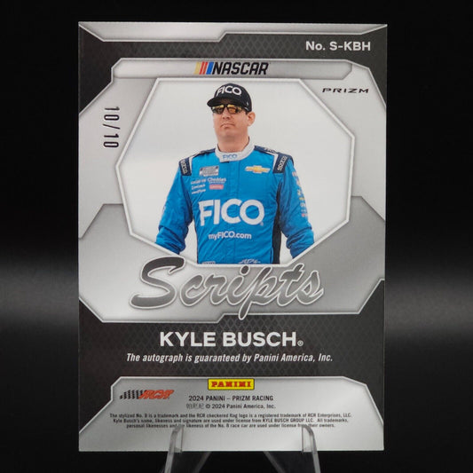 2024 Panini Prizm Racing Scripts Mojo #S-KBH Kyle Busch 10/10 - NASCARD.shop