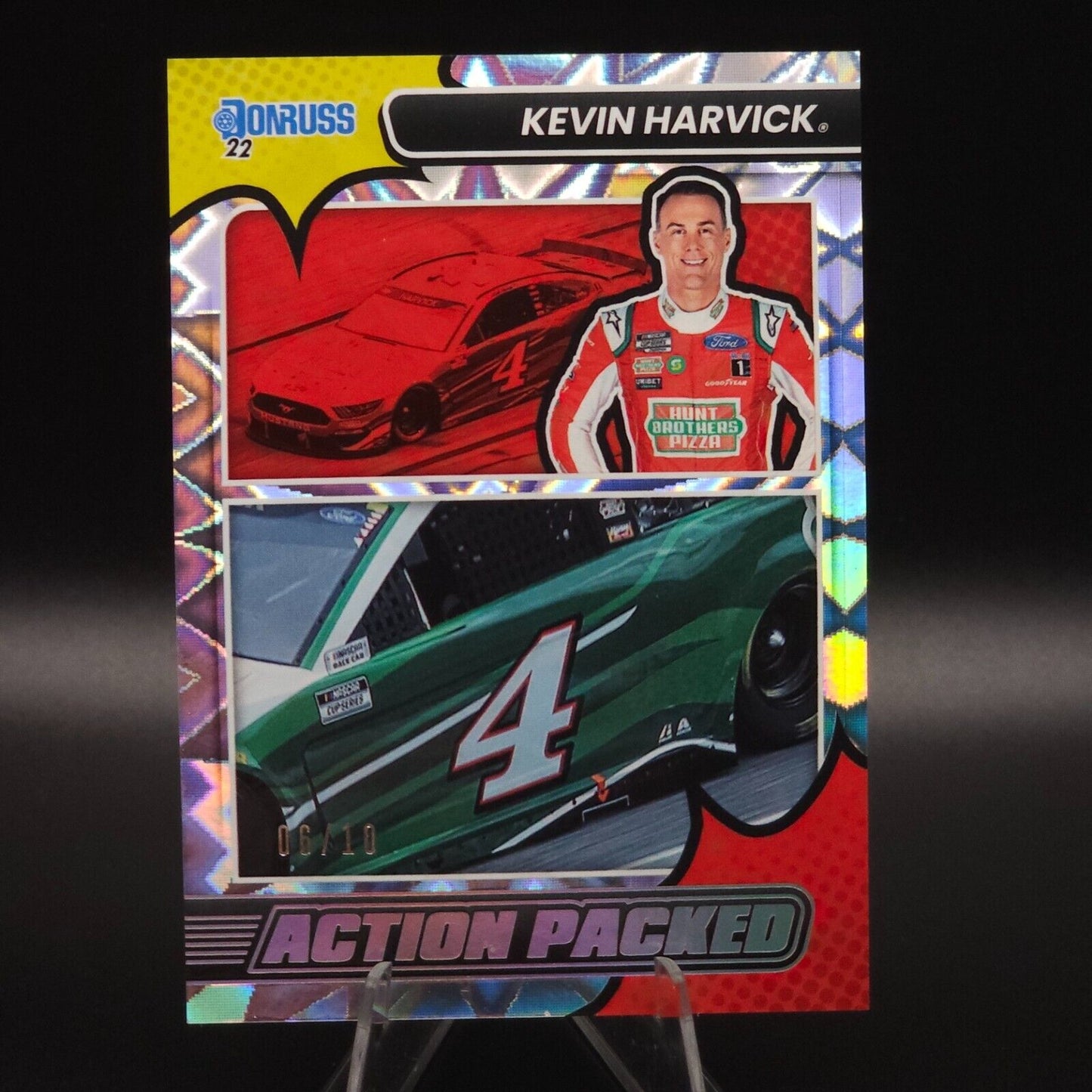 2022 Panini Donruss NASCAR - Action Packed Xplosion Kevin Harvick #5 /10 - NASCARD.shop