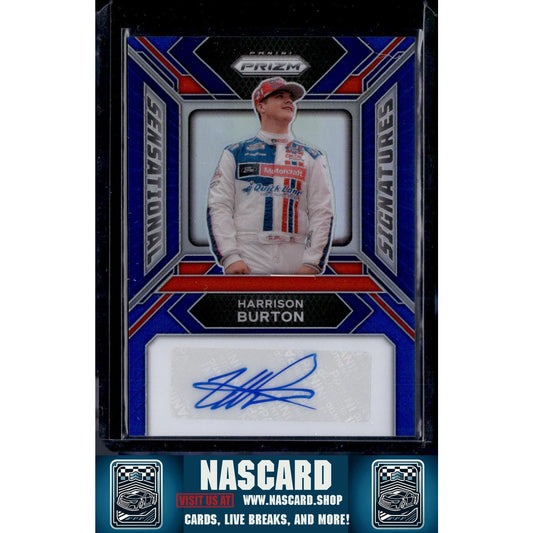2024 Panini Prizm #SS-HBN Harrison Burton Sensational Signatures Blue