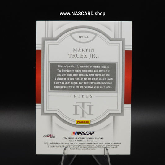 2024 Panini National Treasures Rides #54 Martin Truex Jr. /49
