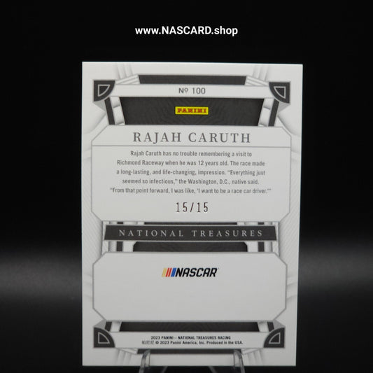 2023 Panini Prizm - Rajah Caruth Holo Silver #73 15/15 (RC)