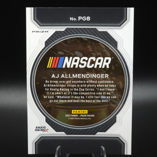 2023 Panini Prizm - Pot of Gold A.J. Allmendinger #PG8 White Sparkle Prizm