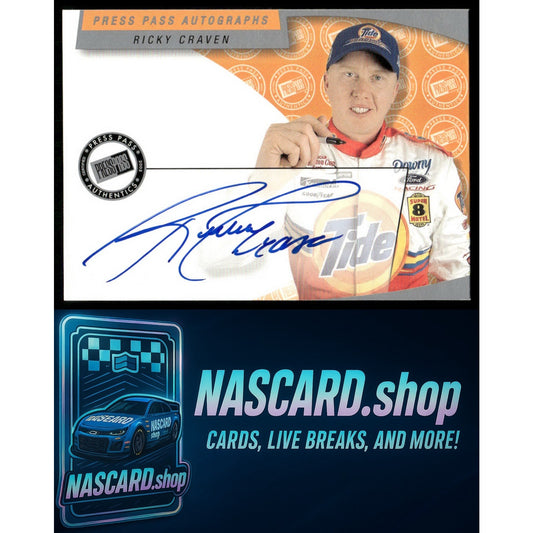 2002 Press Pass Ricky Craven Autographs