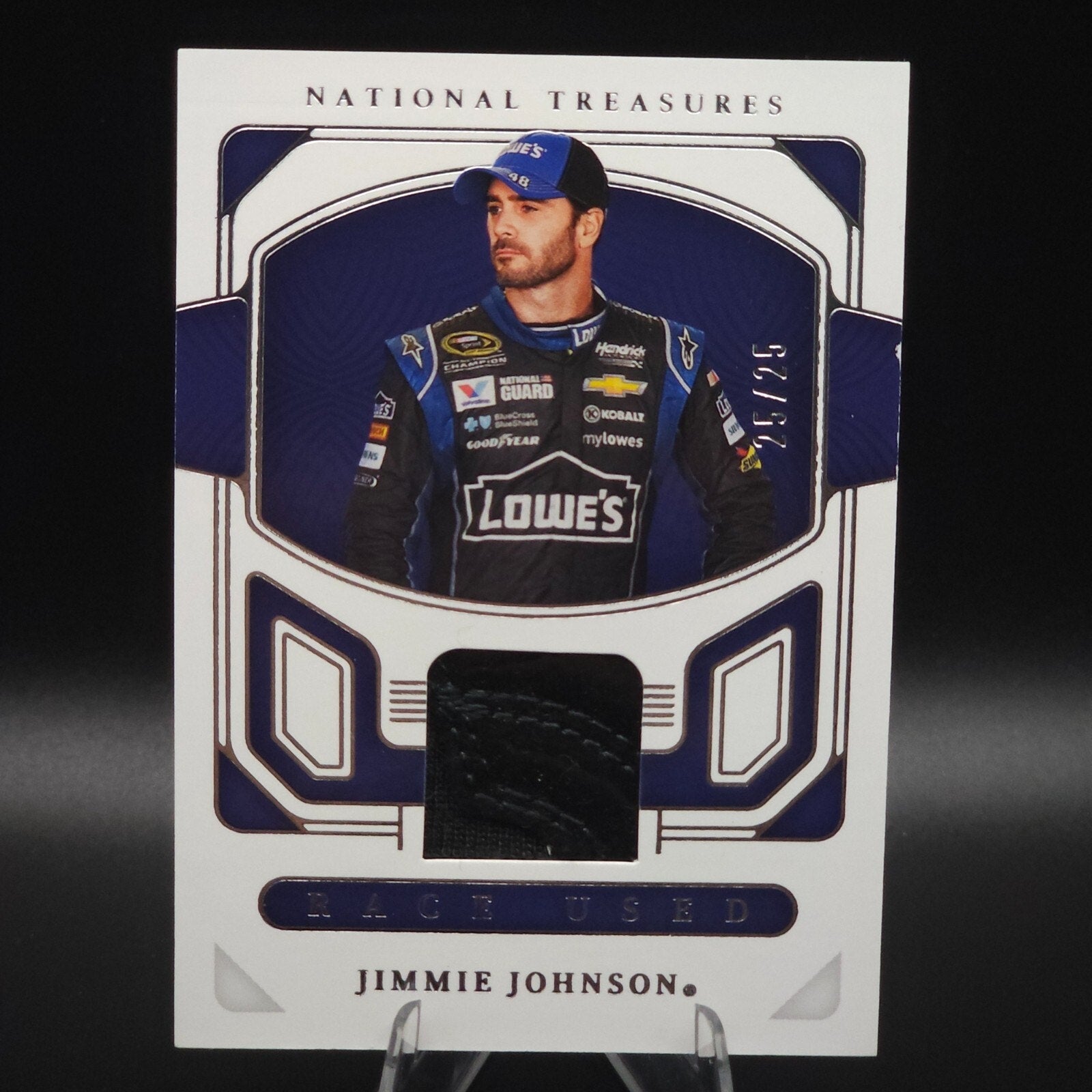 2023 Panini National Treasures Race Used Jimmie Johnson #RU-JJN Glove /25 (MEM) - NASCARD.shop
