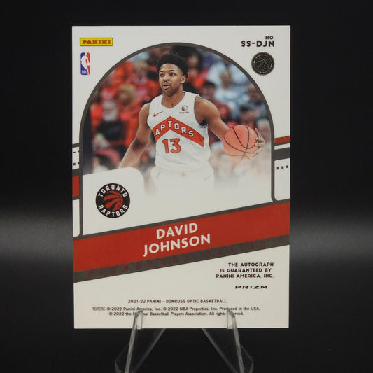 2021-22 Panini Donruss Optic Signature Series David Johnson #SS-DJN Holo