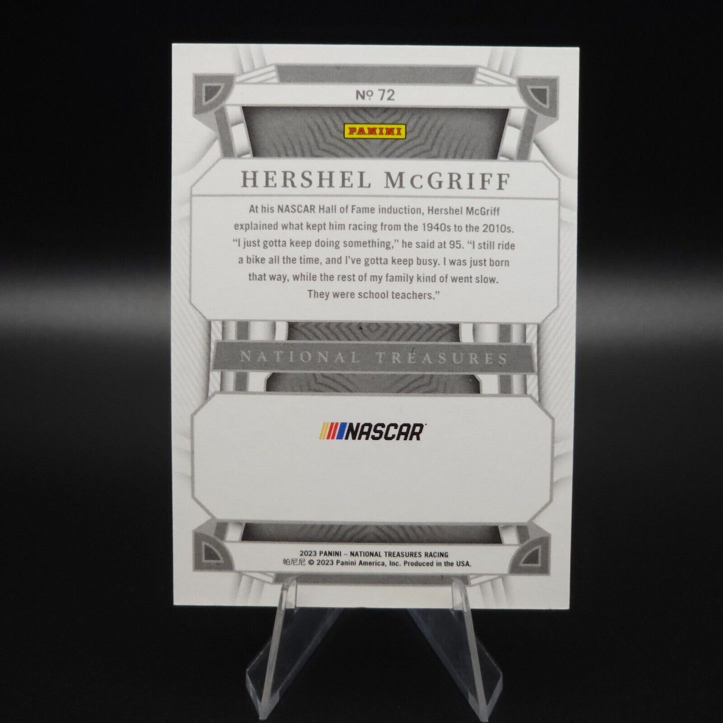 2023 National Treasures NASCAR Diamond Anniversary Holo Gold Hershel McGriff /10 - NASCARD.shop