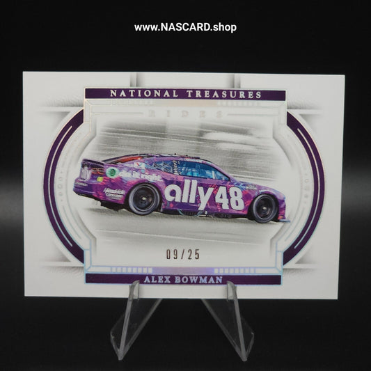 2024 Panini National Treasures Rides Holo Silver Alex Bowman /25