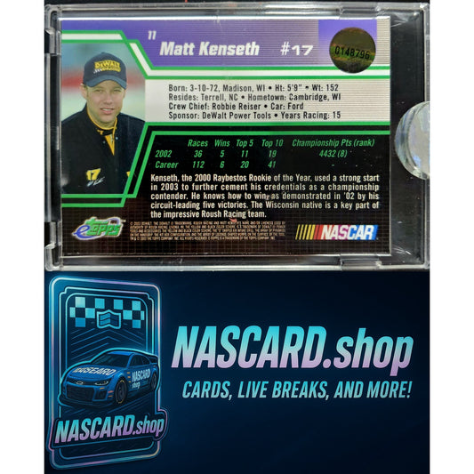 2003 eTopps #11 Matt Kenseth