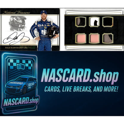 2017 National Treasures Dale Earnhardt Jr Auto Booklet /10 Six Patch Holo Gold - NASCARD.shop