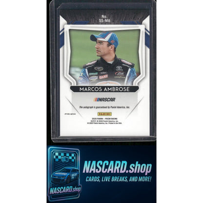 2020 Panini Prizm #SS-MA Marcos Ambrose Scripted Signatures Prizm