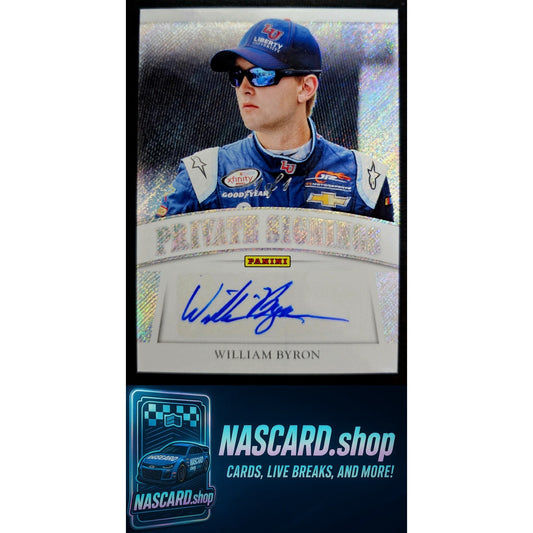 2017 Panini Private Signings #WB William Byron Rookie Auto #1/1 - NASCARD.shop