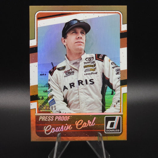 2017 Panini Donruss NASCAR Nickname Variations Press Proof #45 Carl Edwards /99