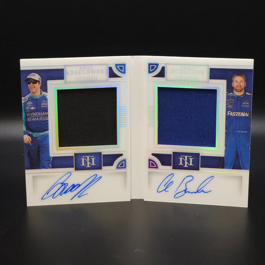 2023 National Treasures Dual Autographs Booklet Buescher Keselowski 17/49