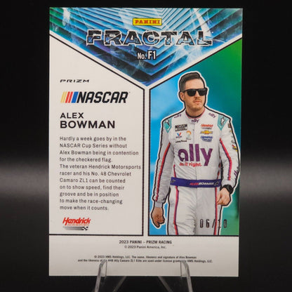 2023 Panini Prizm Racing Fractal Gold Alex Bowman #F1 /10 - NASCARD.shop