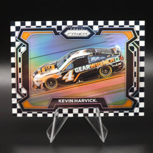 2024 Panini Prizm Racing Rides Checkered Flag Prizm #75 Kevin Harvick /75