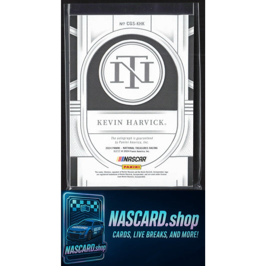 2024 Panini National Treasures Kevin Harvick Championship Glory Signatures #/99