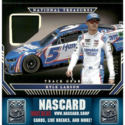 2024 National Treasures Track Gear Holo Silver Kyle Larson /25 - NASCARD.shop