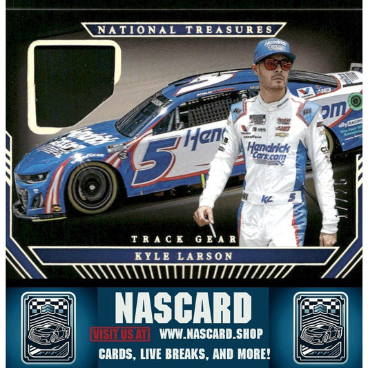 2024 National Treasures Track Gear Holo Silver Kyle Larson /25