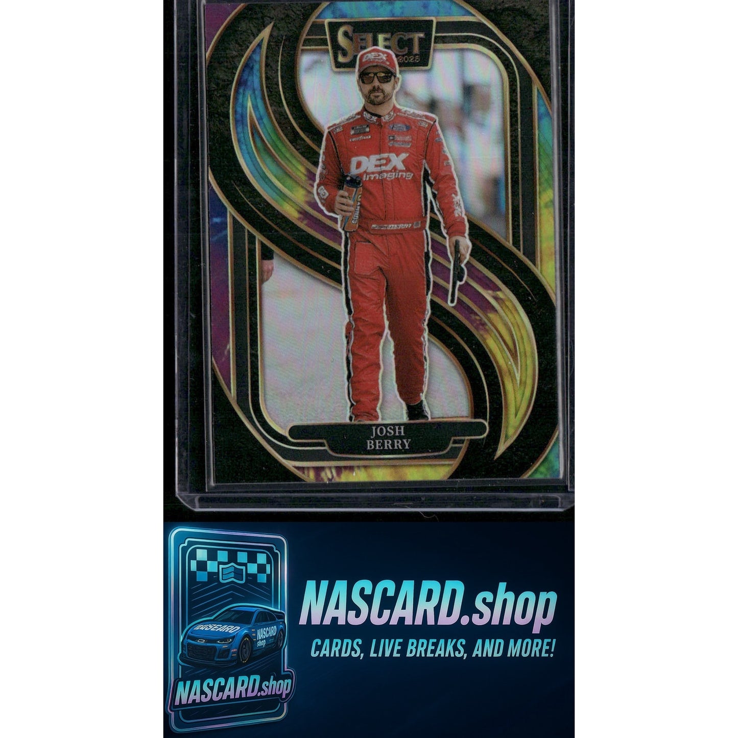 2025 Panini Select #272 Josh Berry Tie-Dye Prizms #/25