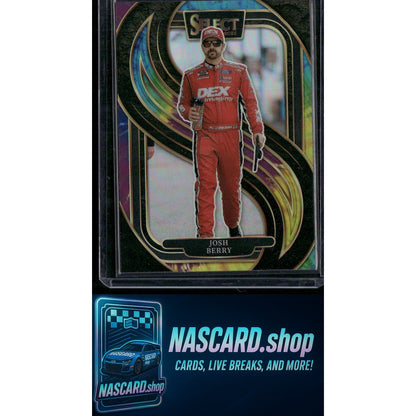 2025 Panini Select #272 Josh Berry Tie-Dye Prizms #/25