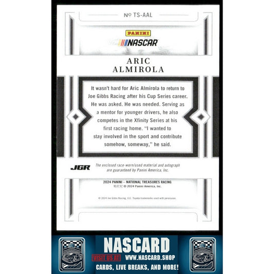 2024 National Treasures Treasured Swatches Aric Almirola /99