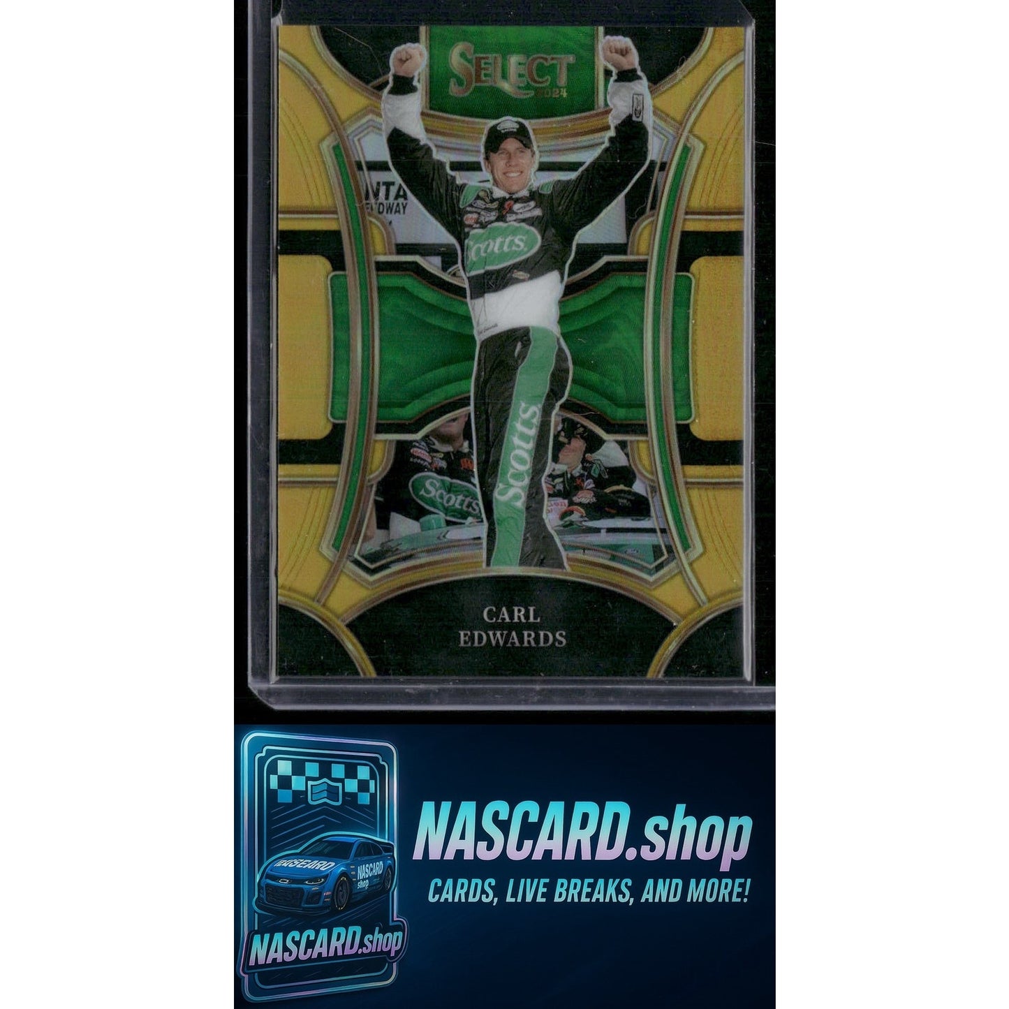 2024 Panini Select #281 Carl Edwards Gold Prizms #/10