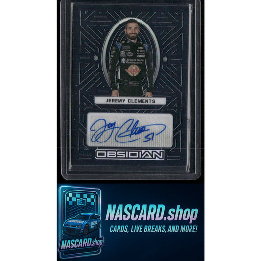 2023 Panini Chronicles #JC Jeremy Clements Obsidian Signatures - NASCARD.shop
